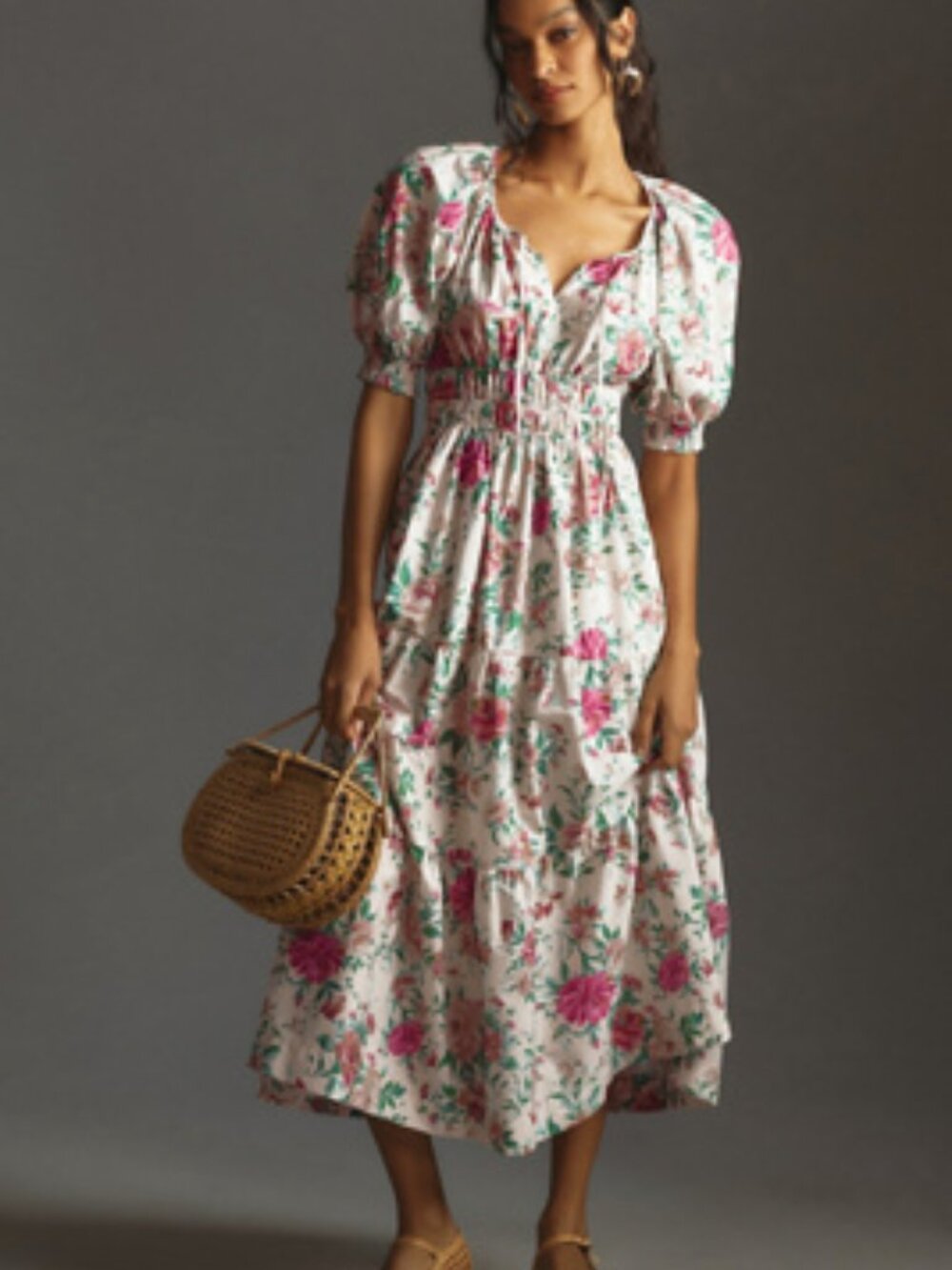 Anthropologie Somerset with Puff Sleeves